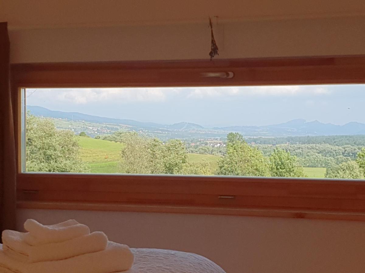 Przystan Nad Listepka Domek Nowoczesna Stodola Z Widokiem Na Tatry, Gorce I Pieniny Łopuszna Kültér fotó